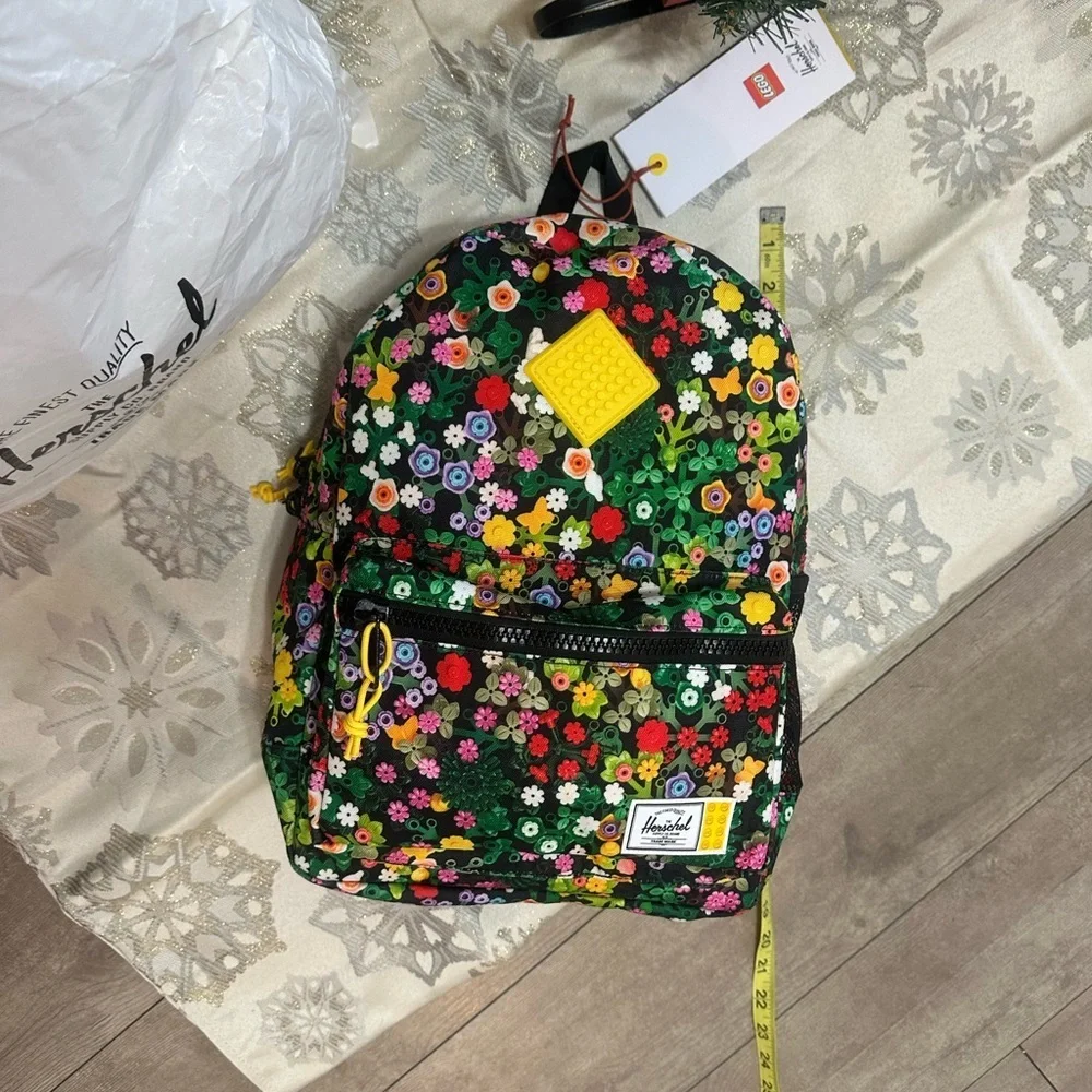 New Herschel Heritage x LEGO Children’s Floral Lego Backpack Limited Edition 15L